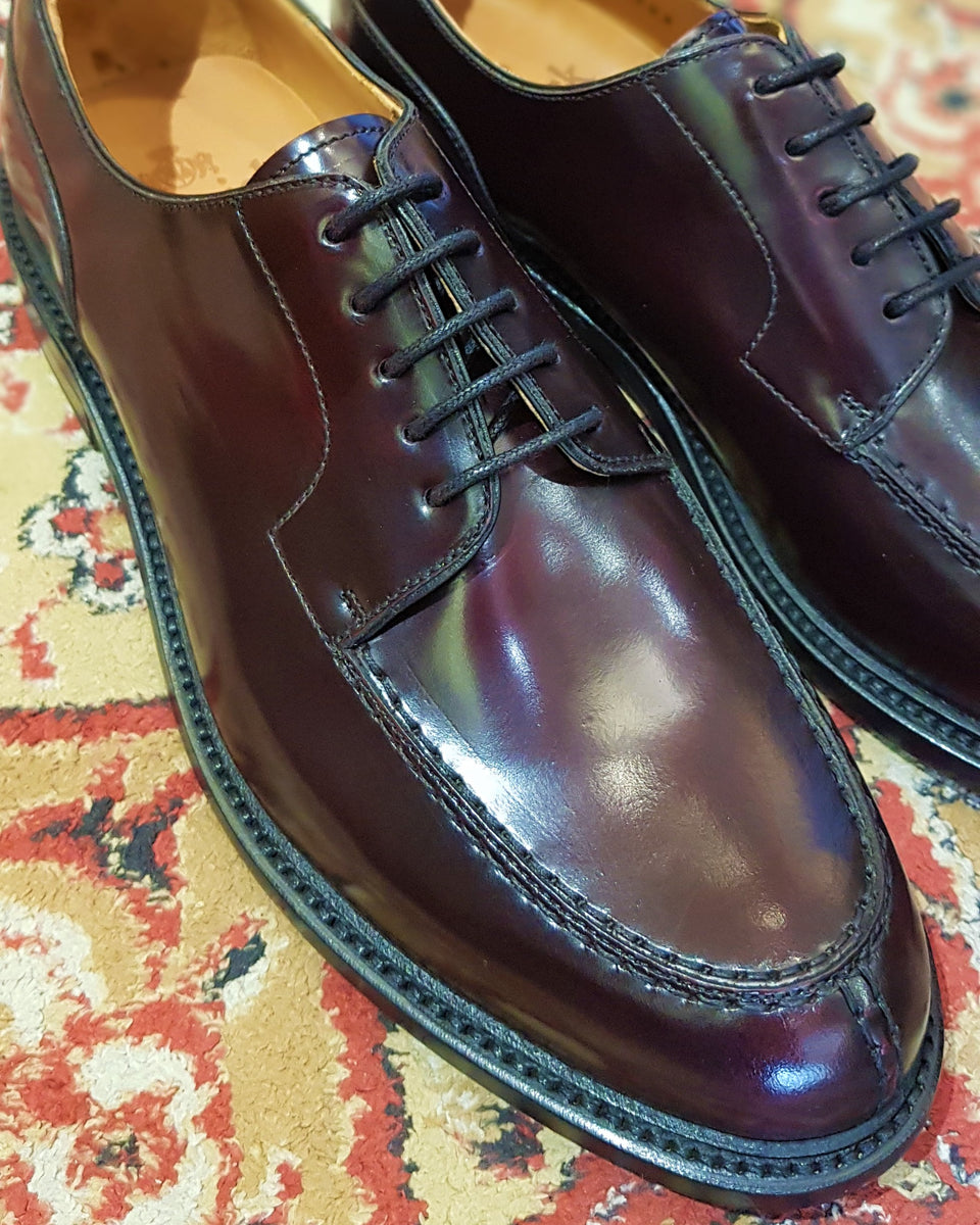 BERWICK 1707 SPLIT TOE DERBY SHOE BURGUNDY Bourgee