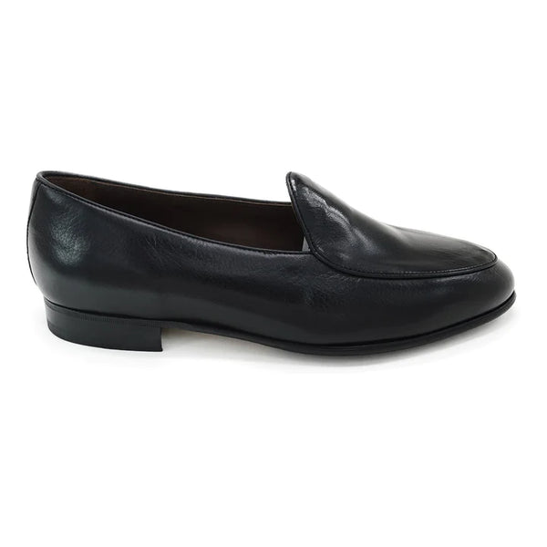 BERWICK CLASSIC BELGIAN LOAFER BLACK DEERSKIN 4950 Bourgee